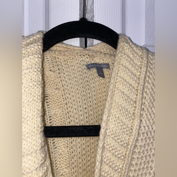 Charlotte Russe Tan Yellowish Cardigan Size L - Picture 3 of 8